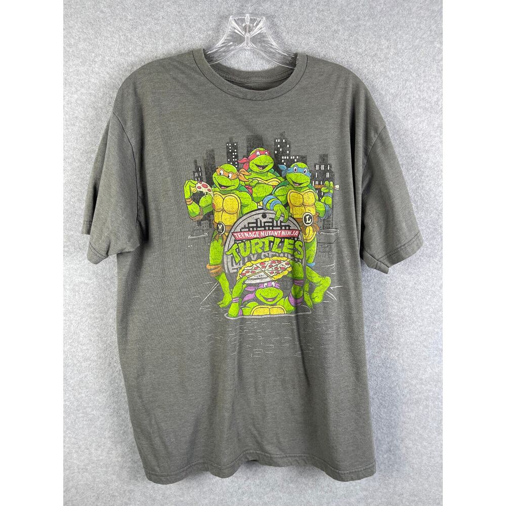 Nickelodeon Teenage Mutant‎ Ninja Turtles TV T Shirt Men's Size XL Gray